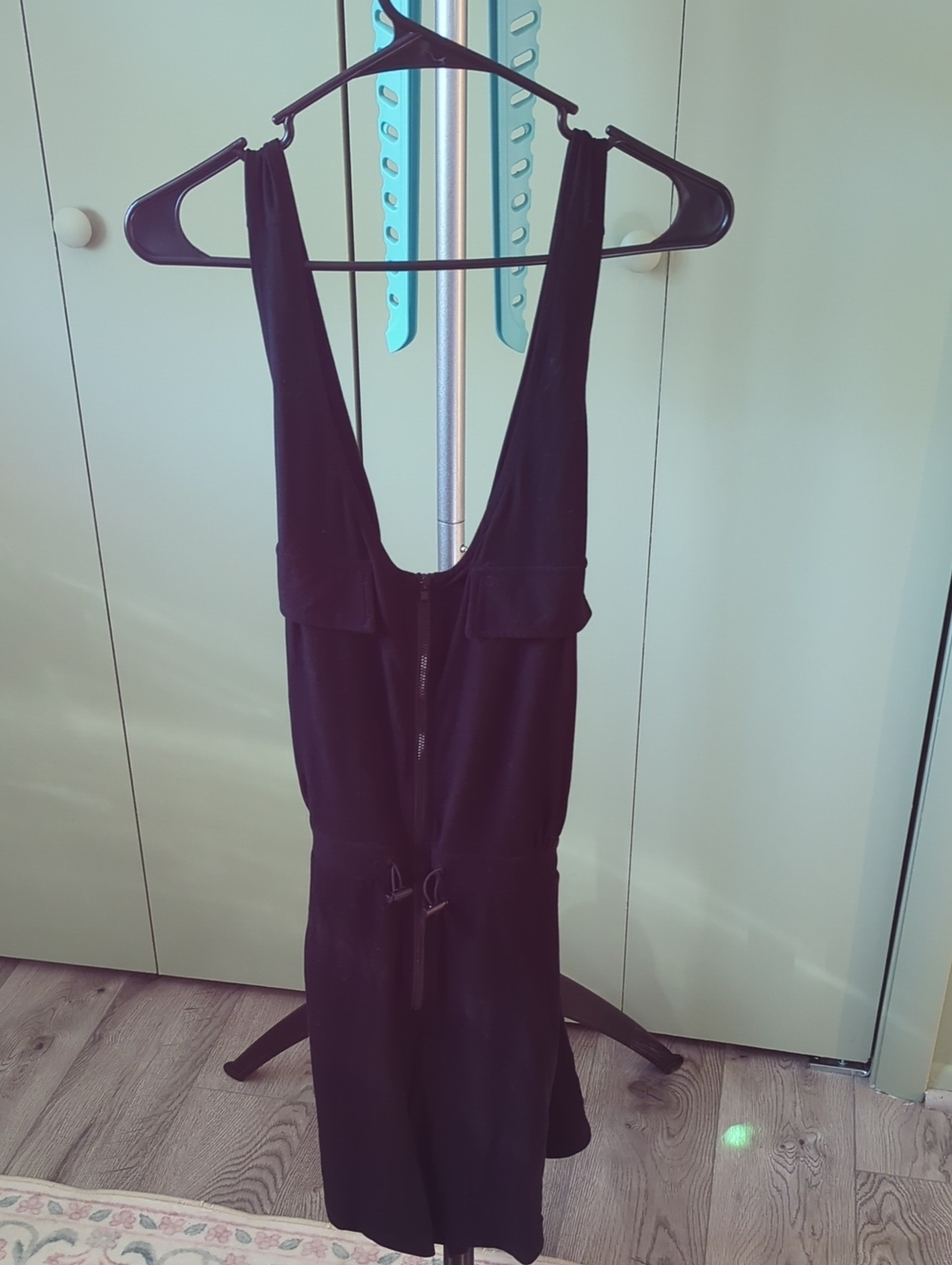 ZYIA Black Romper with Drawstring